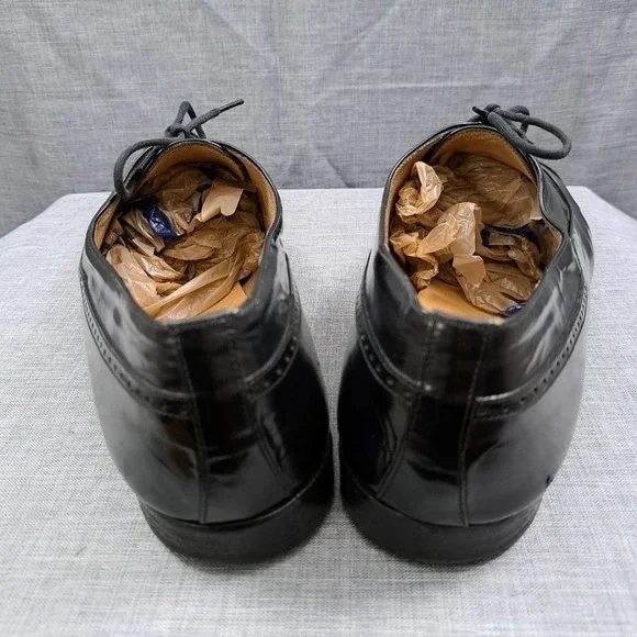%Size 11.5D Bally Black Leather Cap Toe Oxford Dress Shoe Men Italy / D8 Size 11.5D Bally Black Leather Cap Toe Oxford Dress Shoe Men  main image 2